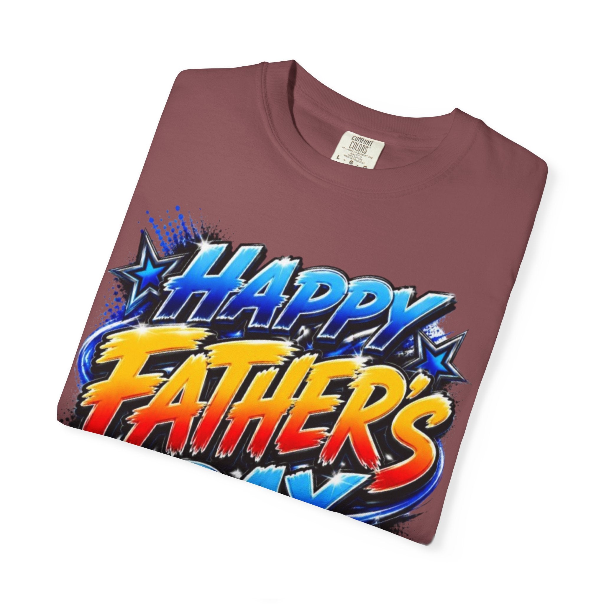 Father's Day Graphic T-Shirt — 'Happy Father's Day' Bold Retro Design