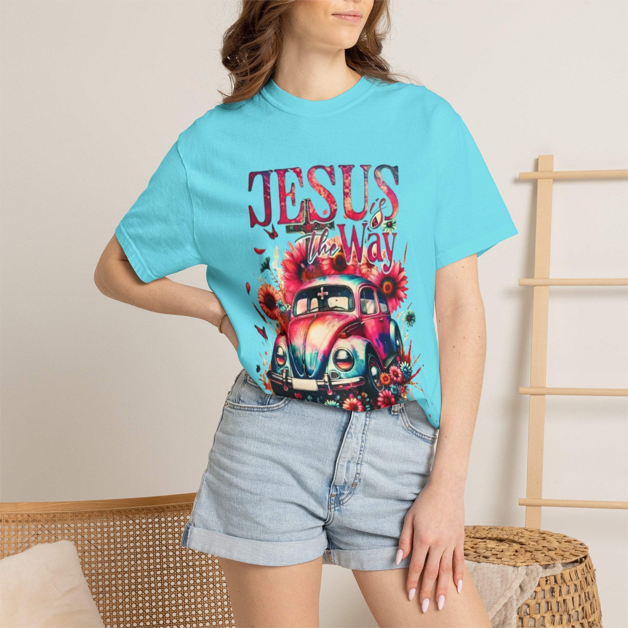 Jesus Is The Way Vintage Beetle T-Shirt