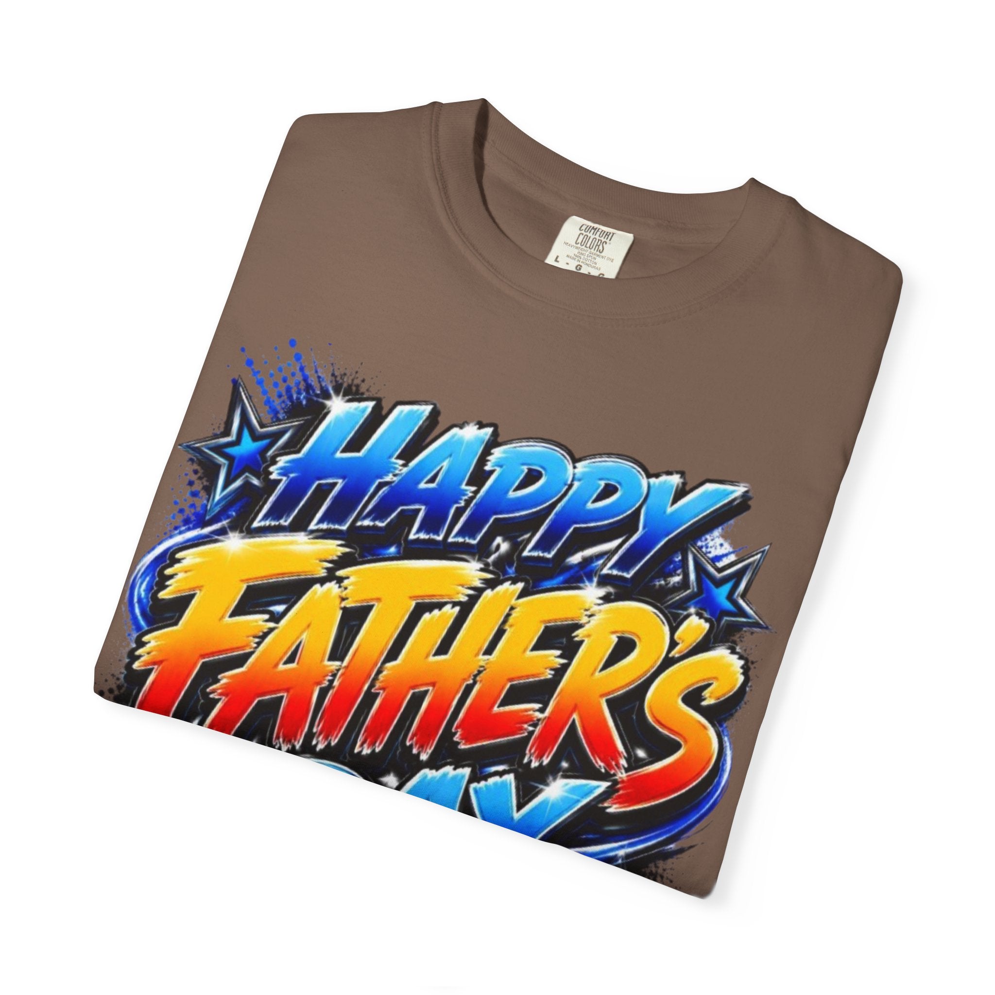 Father's Day Graphic T-Shirt — 'Happy Father's Day' Bold Retro Design