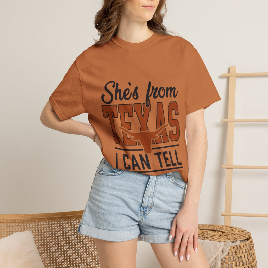 She's From Texas I Can Tell T-Shirt — Texas Pride Graphic Tee