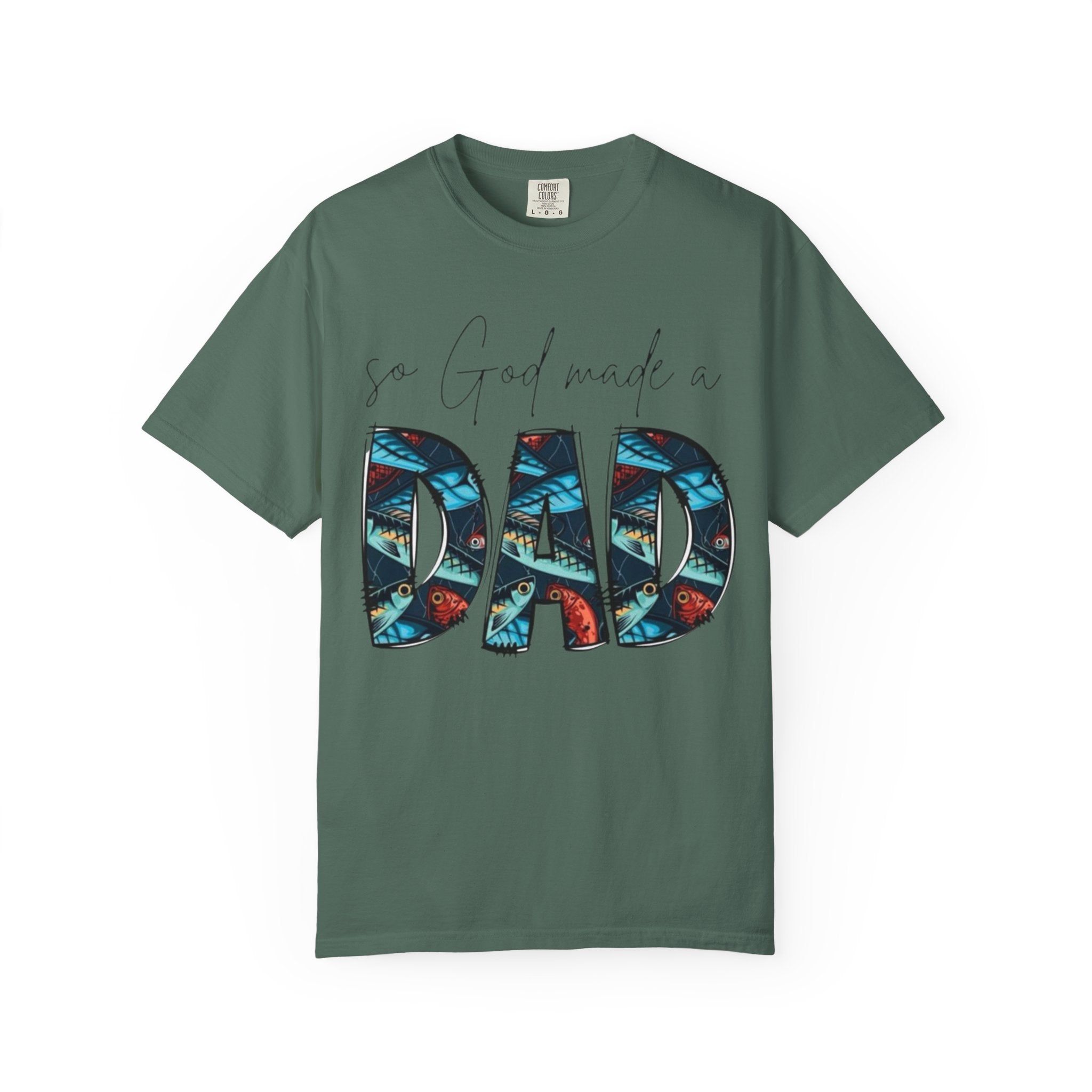 So God Made a Dad T-Shirt — Floral Pattern Father’s Day Tee