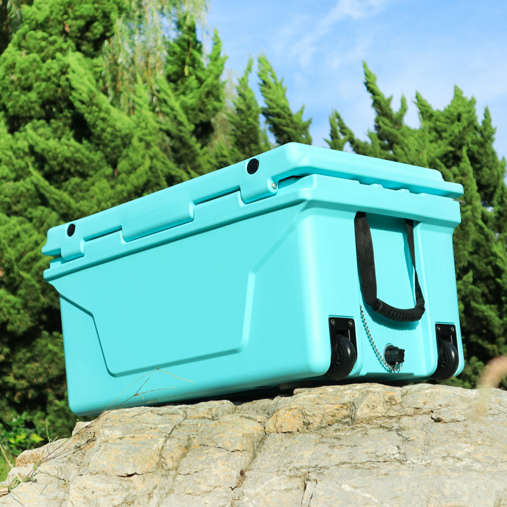 Blue 65QT Outdoor Cooler Ice Chest